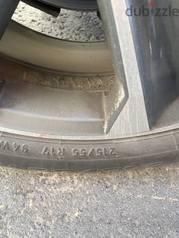 2 Pirelli tires 215/55 zr 17 1