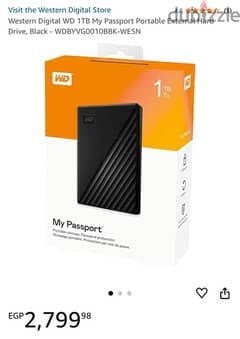 External Hard WD 1TB My Passport Portable 0