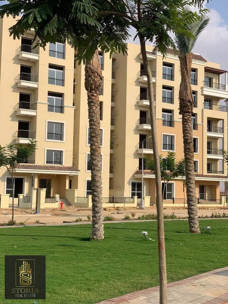 From Madinet Misr Company, an apartment for sale in Sarai Compound, New Cairo, with a payment period of 8 years without any interest. 10