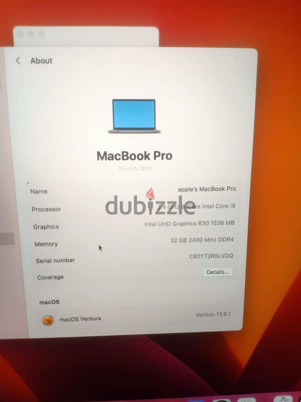 MacBookPro 15 inch _2019 1