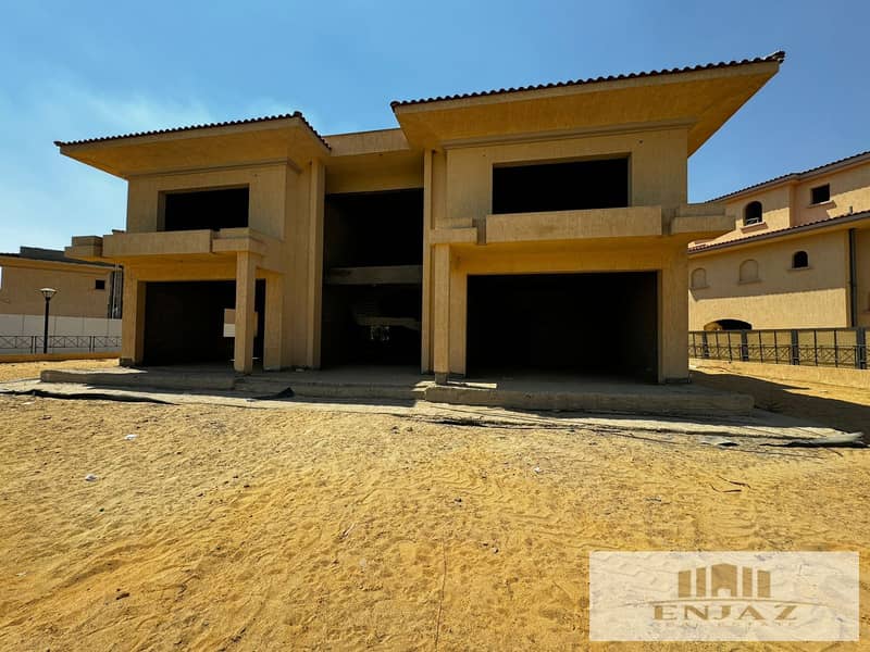 villa for sall in madinaty, design B, best view on (golf & lakes), possibility for creating pool, AREA(1153) 2