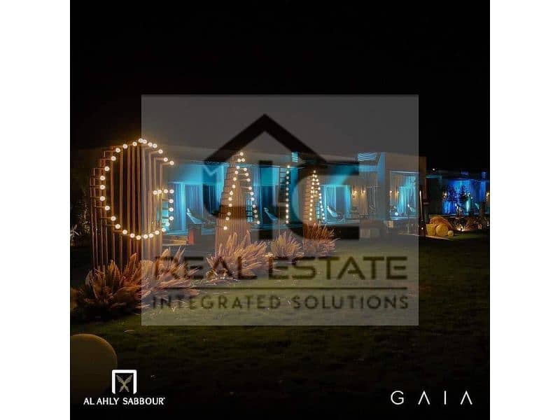 FOR SALE IN GAIA RAS ELHIKMA 54M CHALET OPEN VIEW FULLY FINISHED WITH DOWN PAYMENT AND INSTALLMENTS 7