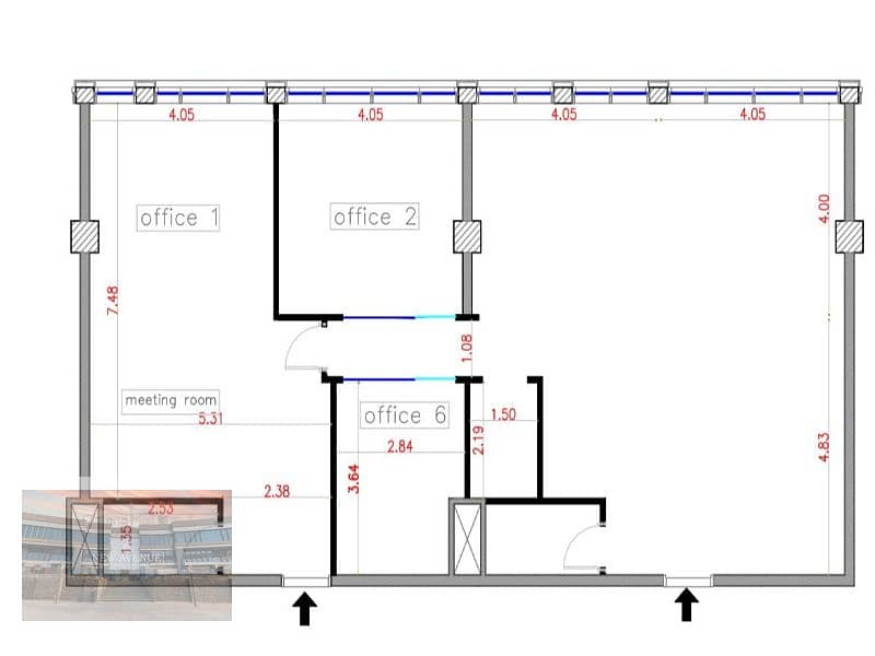 Fully Finished Office 192 sqm for Rent in Cairo Festival City 4