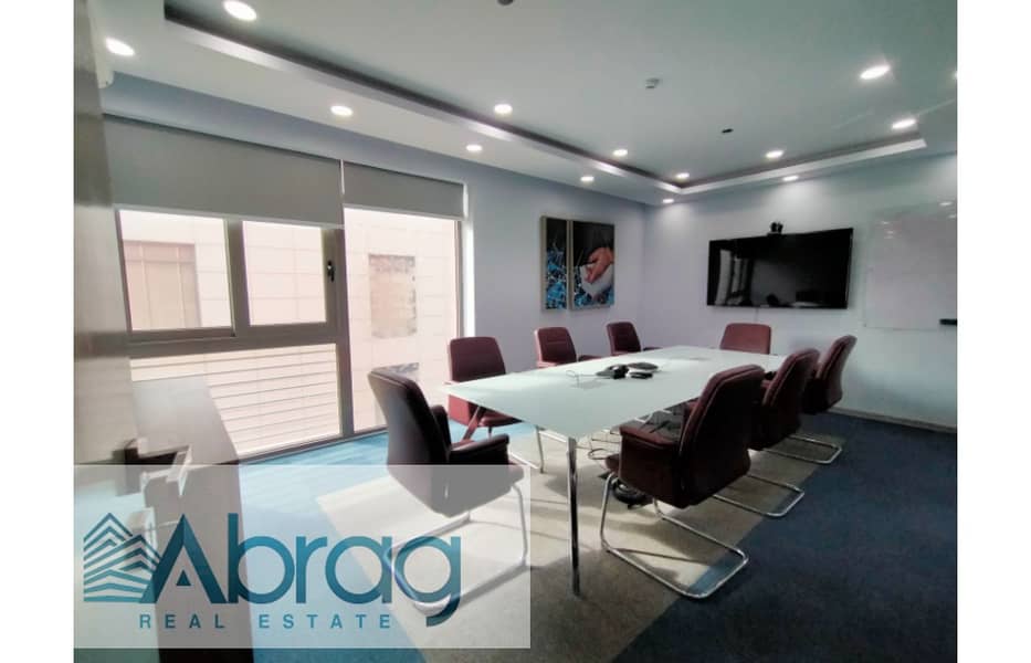 For rent administrative office 515 m with finishing, furniture and air conditioning in Sheikh Zayed 4