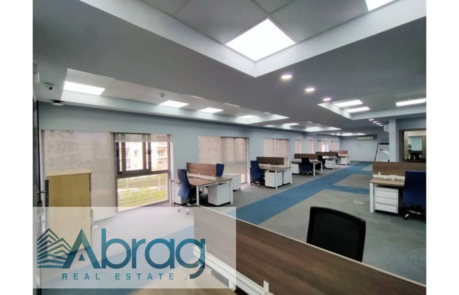 For rent administrative office 515 m with finishing, furniture and air conditioning in Sheikh Zayed 11