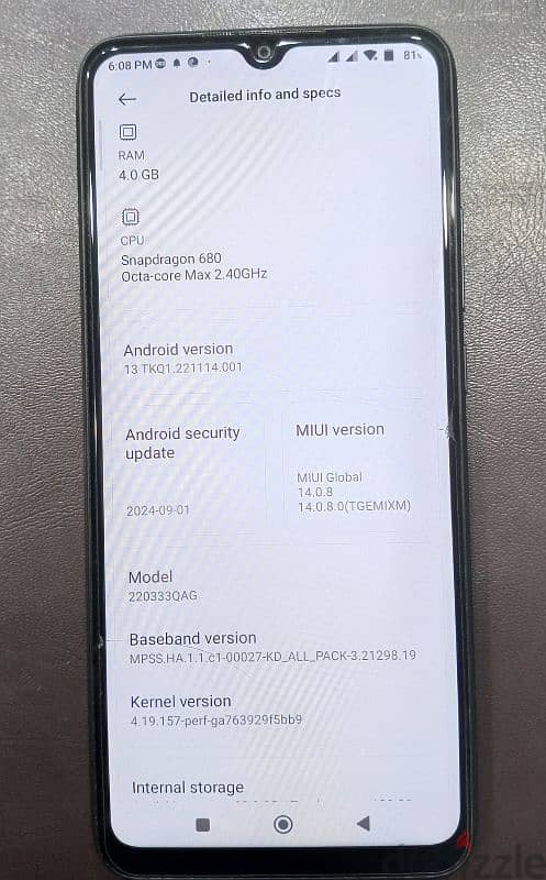 xiaomi redmi 10c 128g rom 4g ram 3