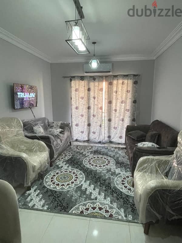 شقة مفروشة للايجار كمباوند روضة زايد الشيخ زايد fully furnished 3