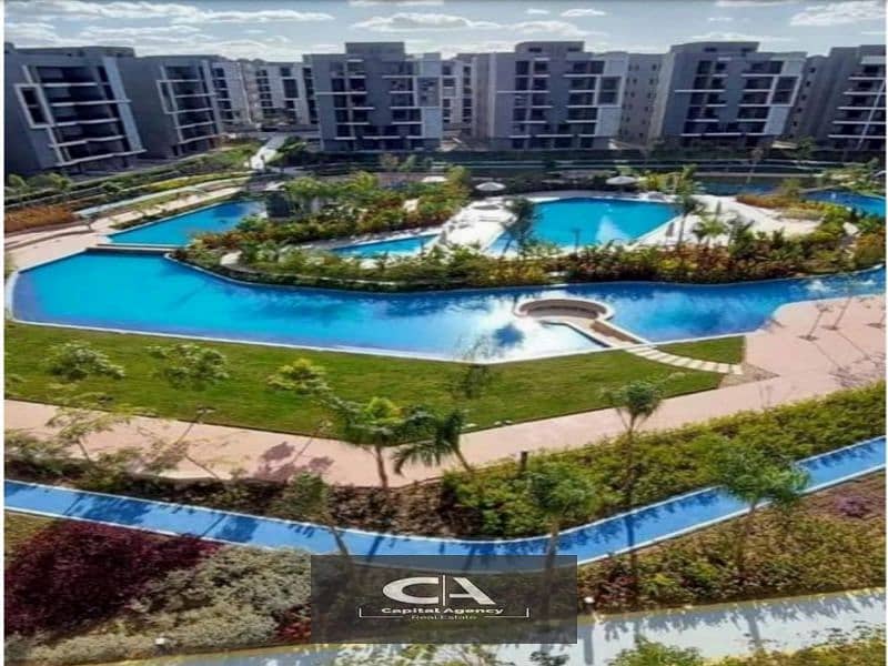 Two-bedroom apartment for sale with a pool view, immediate delivery In Sun Capital, the heart of October With a 10% down payment and equal installment 4