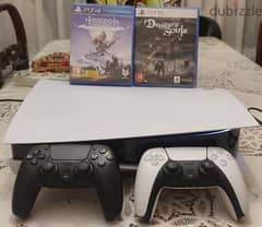 PS5 HARD DISK VERSION VERY GOOD CONDITION + 3 GAMES + 2 CONTROLLERS 0