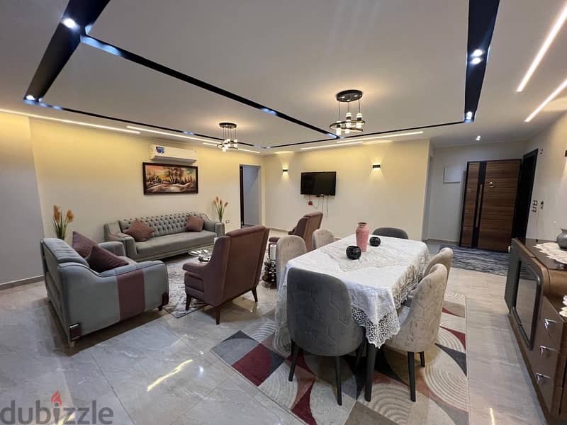 شقة مفروشة للايجار كمبوند الخمائل الشيخ زايد fully furnished 1