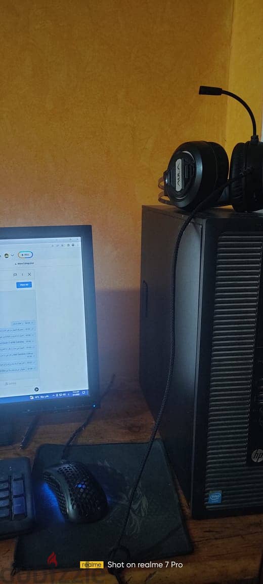 Core i7 جيل رابع HP tower 600 G1 Ram 24 (3x8) gtx 960 مكسور سرعتها 1