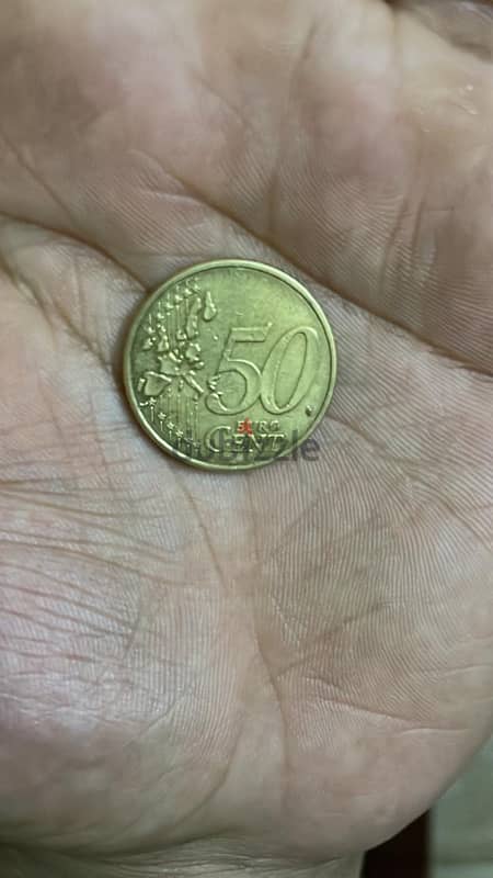 The Rare 50 Euro Cent Italian Coin with letter J 0