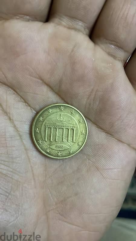 The Rare 50 Euro Cent Italian Coin with letter J 1