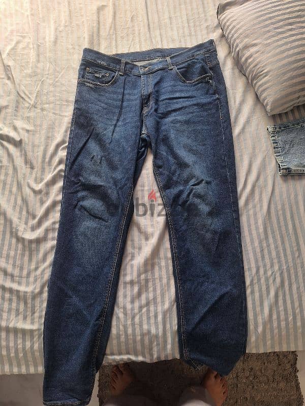 Basic Blue Regular Jeans 1