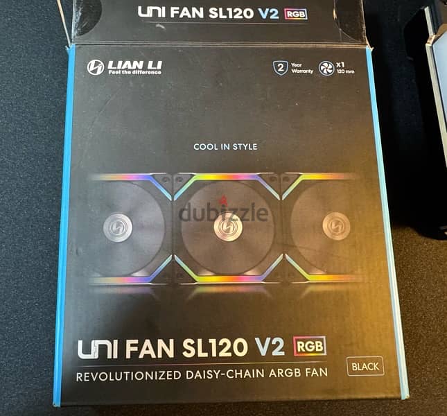 Lian Li argb FAN SL-120 V2 Single Pack Black 1