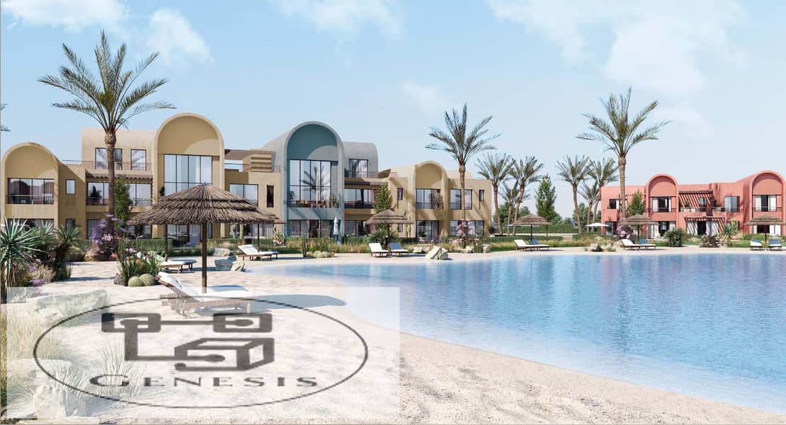 Chalet 90m in the heart of El Gouna, with a view on the Red Sea, in Kamaran with installments 8