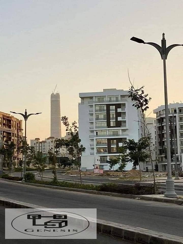 Apartment for immediate delivery, fully finished, in Al-Maqsad Compound in the New Administrative Capital.   Apartment: 155m  3 rooms - 3 bathrooms - 6