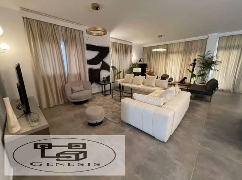 Apartment for immediate delivery, fully finished, in Al-Maqsad Compound in the New Administrative Capital.   Apartment: 155m  3 rooms - 3 bathrooms - 7