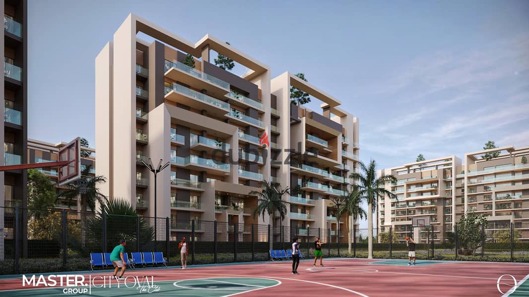 Own an apartment for sale, resale, at launch price, and benefit from the price difference in City Oval Compound, at a price of 19,000 EGP per square m 7