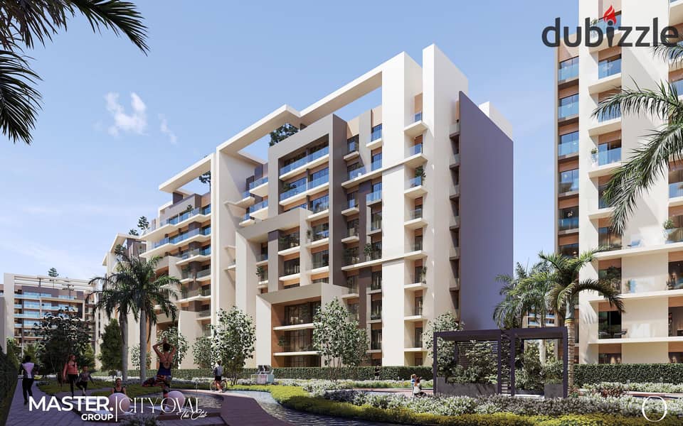 Own an apartment for sale, resale, at launch price, and benefit from the price difference in City Oval Compound, at a price of 19,000 EGP per square m 8