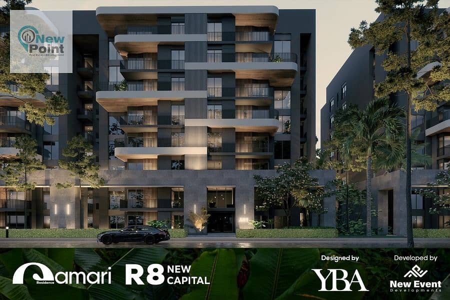 With a down payment of 466 thousand next to the embassy district and the largest central park, in installments over 10 years in the New Capital Admini 1