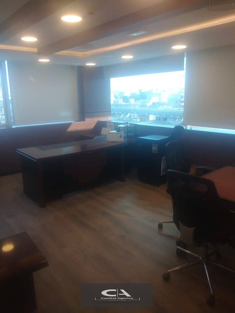 Administrative office for rent, 800 m - fully finished with Ac's, - Fifth Settlement 9