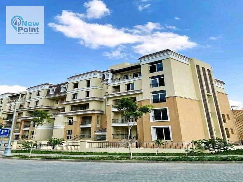 At cash price, own a 3-bedroom apartment with a garden of 174 m, directly on the Amal Axis in Sarai Compound in Mostakbal City 4