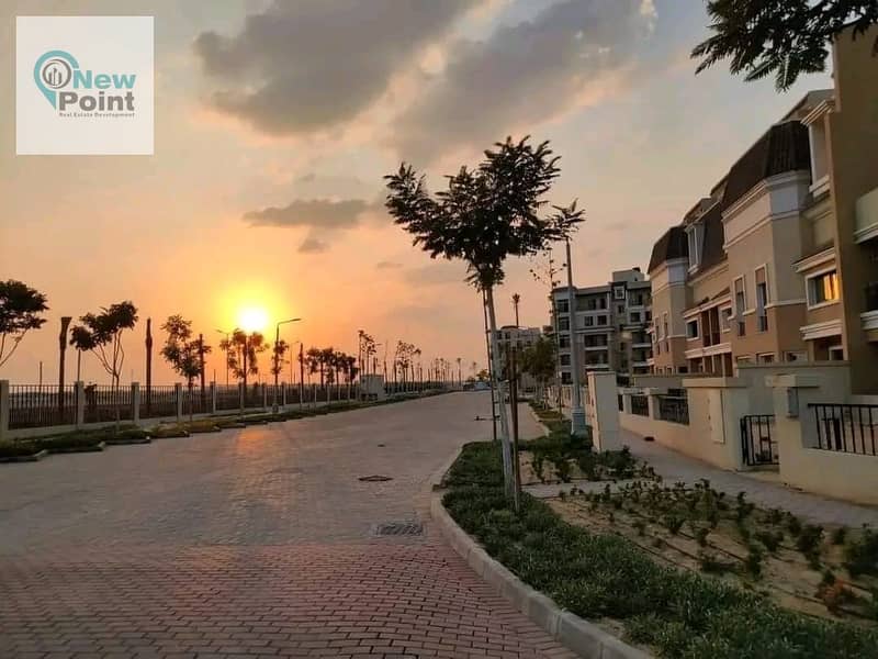 Take the risk and own a townhouse villa at the price of an apartment in the best location in Mostakbal City | Sur in Sur in Madinaty | Sarai 6