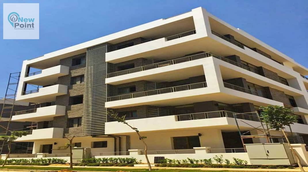 Duplex with garden for sale in prime location in New Cairo in front of Cairo Airport in Taj City Compound | 8 years installments 12