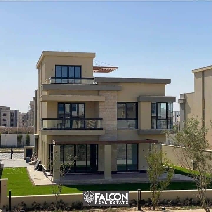 SV Villa, immediate delivery, in the most distinguished compound in New Zayed City, The Estates Compound -- Sodic, 3 minutes away from Sphinx Airport 2