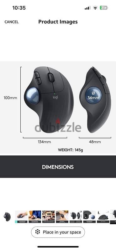 Logitech ERGO M575 Wireless Trackball Mouse 5