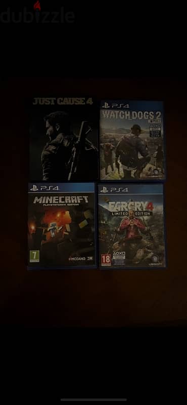 Ps4 500gb + 4 original controllers + 1 tb external drive + 5 games 1