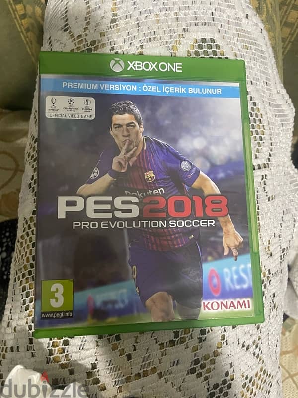 pes 18 Xbox one  CD 1