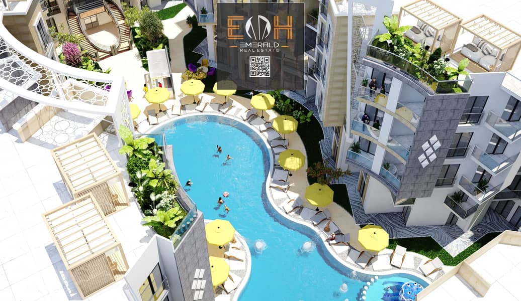 "Exclusive Resort Living" - emphasizing the exclusive and premium nature of the project. 8