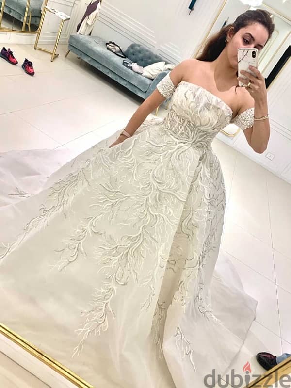 iman saab wedding dress فستان فرح تصميم ايمان صعب 3