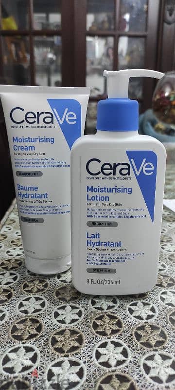 Cera Ve Moisturizing lotion and moisturizing cream