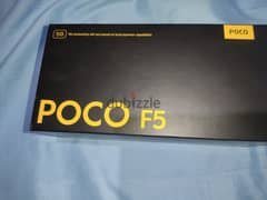 Poco f5 5g 8/256 جديد 0