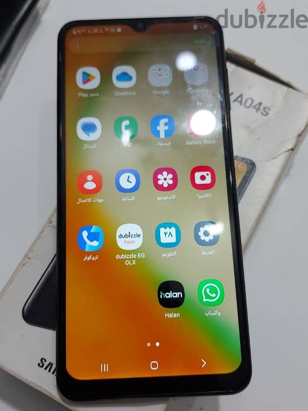 Samsung galaxy a04s بالكرتونه والضمان فقط الجهاز حاله كويسه 1