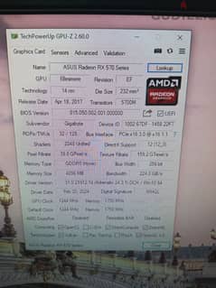 كارت شاشة rx 570 بحالة ممتازة 0