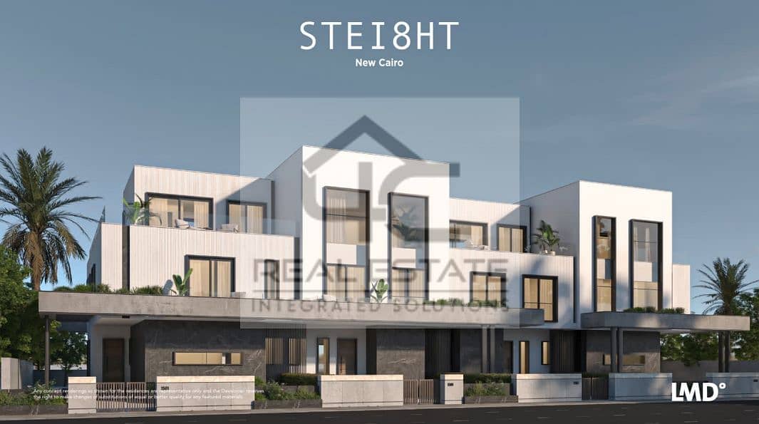 Resale independent villa of 390 m in installments on Suez View Waterfeature Road 4