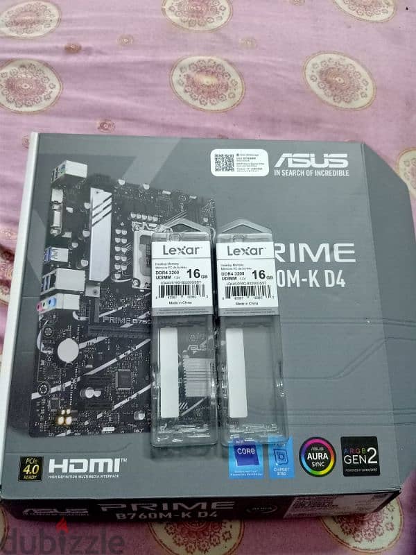 i5 12400F. Motherboard B760. Ram32G . Luxer 512G Ssd M. . RTX4060Ti 16G 11