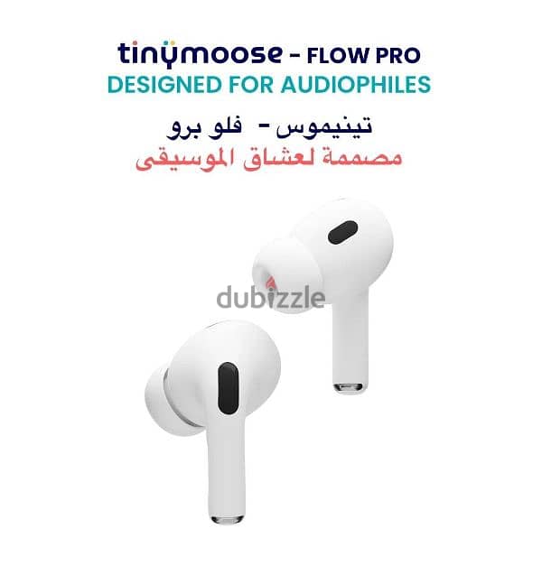 سماعات TWS Pro Flow Tinymoose جديده متبرشمه للبيع 2