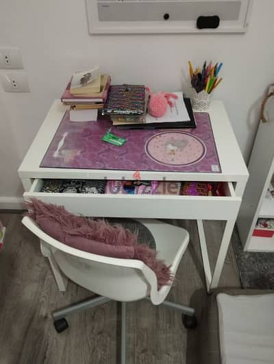 Ikea MICKE Desk + CHAIR SEAT