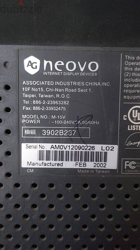 شاشه neovo M15v 2