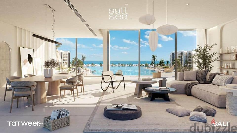 اقل سعر تاون هاوس كورنر  فيو مميز علي البحر ولاجون Salt North Coast. 2