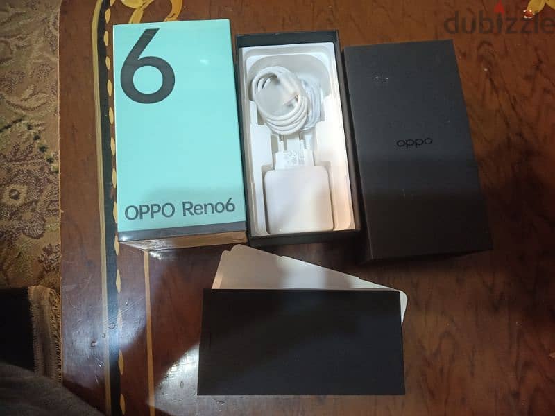 شاحن وسماعه oppo Reno6 2