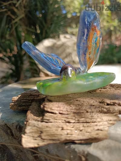 A masterpiece of  glass butterfly تحفه فنيه فراشه من الزجاج هاند ميد