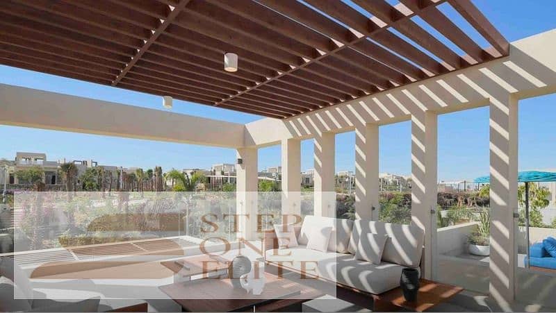 A penthouse for sale, two bedrooms, ultra-super luxury finishing in O West compound - October 0