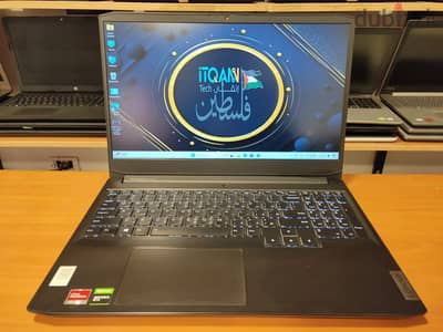 lenovo ryzen7+ nvidia gtx16504gb+amd 2gb+120hz+هاردين