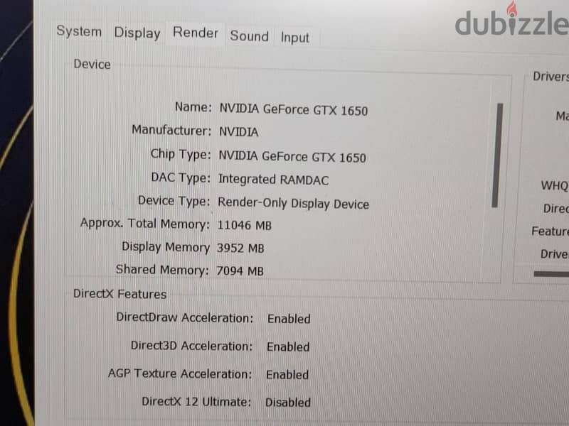 lenovo ryzen7+ nvidia gtx16504gb+amd 2gb+120hz+هاردين 8